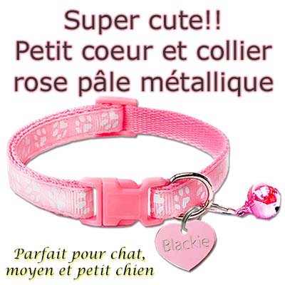 medaille pour chien petit coeur