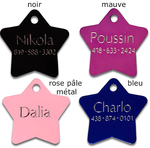 medaille etoile pour chien