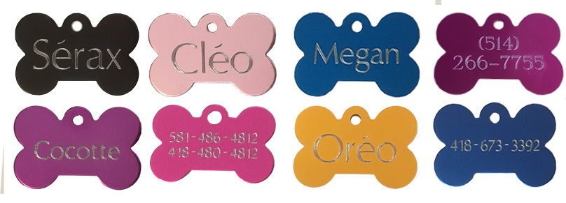 medaille os pour chien chat