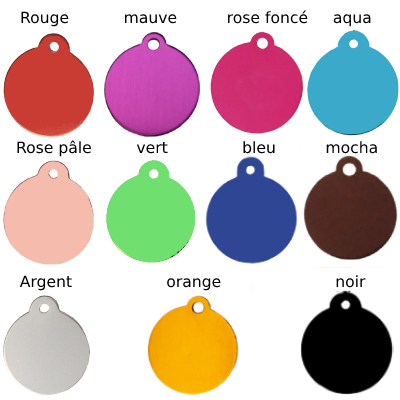 medaille pour chat cercle petit
