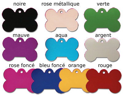 medaille os pour chien ou chat