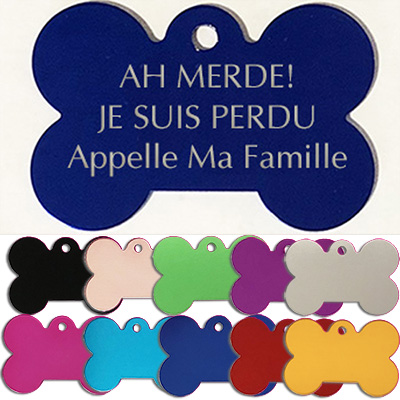 medaille os pour chien ou chat
